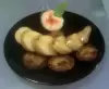 Warm potatoes on a bed of fennel purée, with a soy vinaigrette
