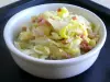 Braised cabbage with bacon bits Braised cabbage with bacon bits