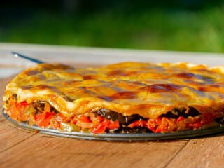 Goat Cheese and Summer Vegetable Tarte Tatin