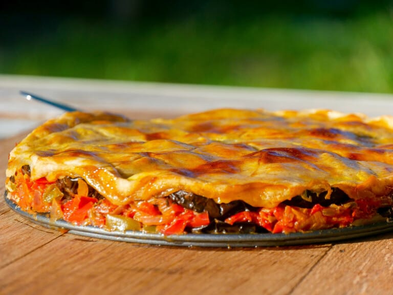 Tatin au chèvre et légumes d&rsquo;été
