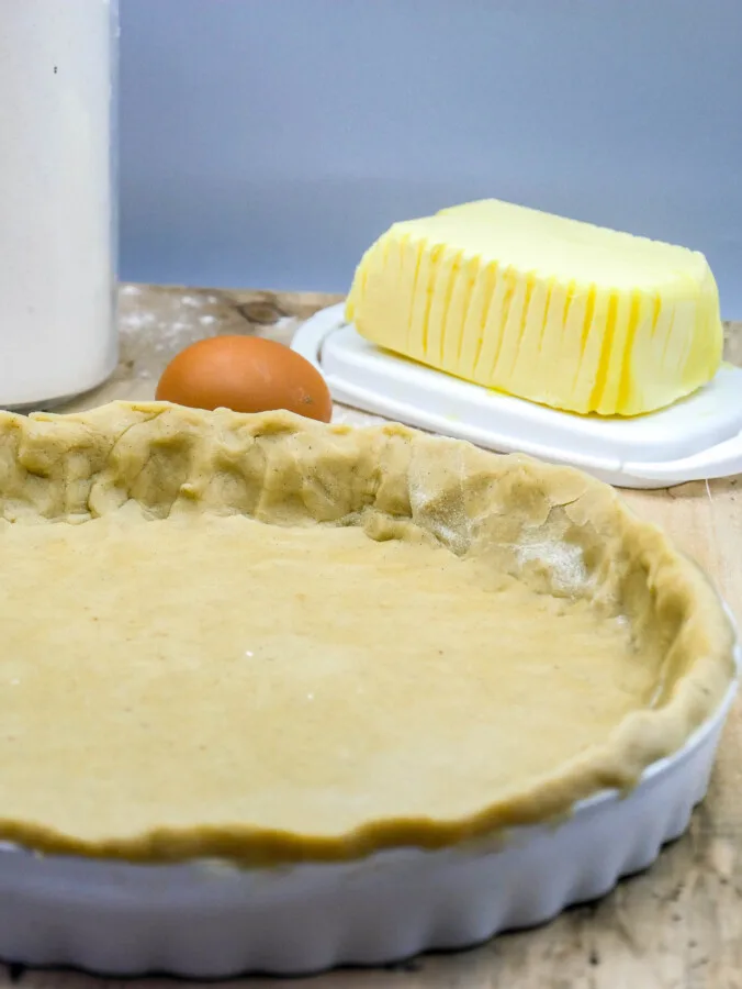 Hand-rolled shortcrust pastry
