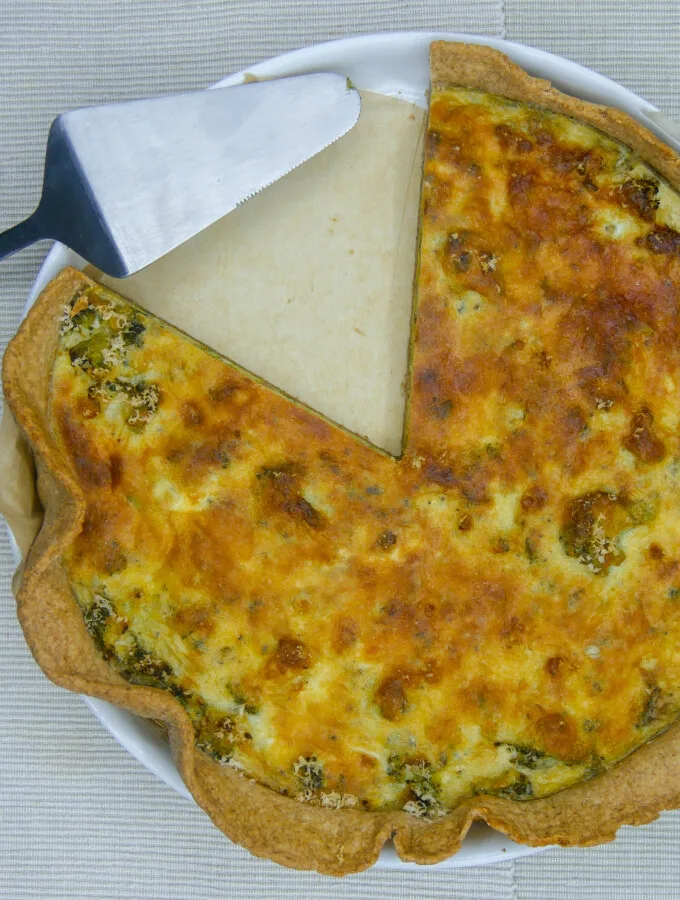 Tarte aux brocolis et au Roquefort Tarte aux brocolis et au Roquefort