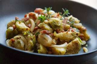 Braised Brussels sprouts