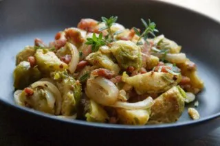 Braised Brussels sprouts