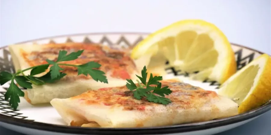 Brick farcie aux poivrons