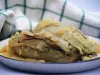 Braised endives with onions