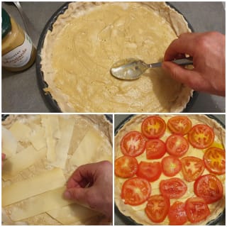 Tarte à la tomate et à la moutarde - Instruction 3