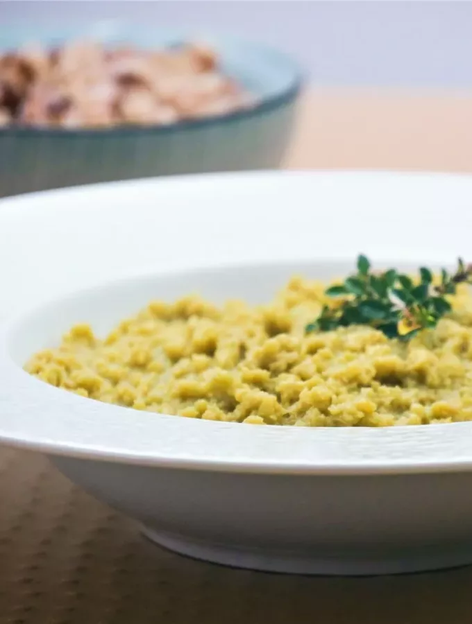 Pois cassés en purée