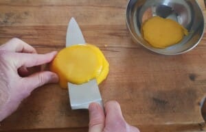 Carpaccio mangue avocat, jeunes pousses d’épinards – Instruction 1 Carpaccio mangue avocat, jeunes pousses d’épinards - Instruction 1