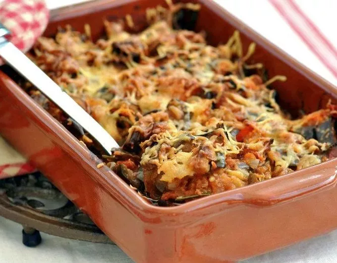 Gratin d'aubergines à la tomate