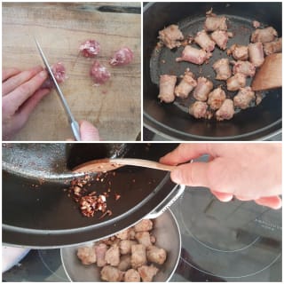 Fricot de Sanguins et de saucisses - Instruction 0