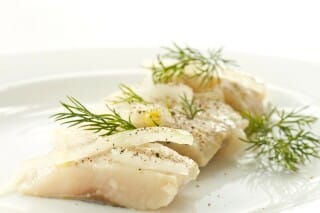 Sea bass fillets with fennel