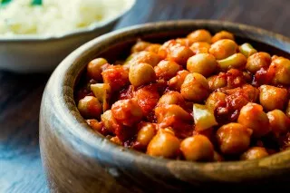 Kabuli chana, or Indian-style chickpeas