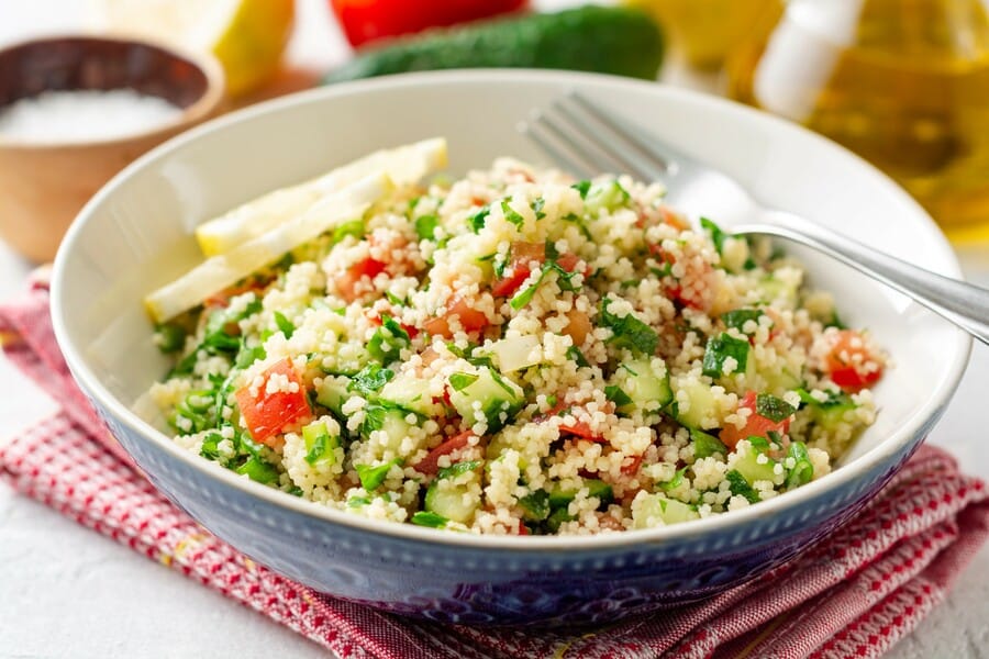 My homemade tabbouleh with semolina