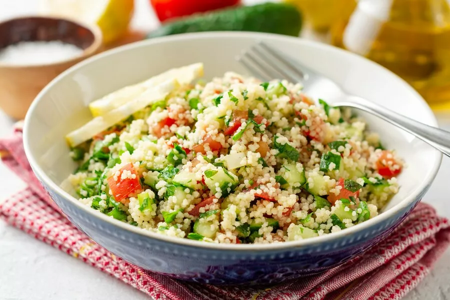 My homemade tabbouleh with semolina