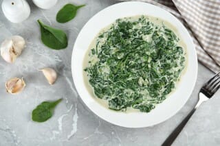 Spinach in cream sauce Spinach in cream sauce