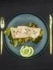 Steamed salmon with two types of cabbage Steamed salmon with two types of cabbage