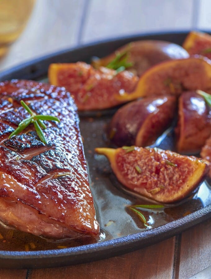 Magret grillé sauce aux figues