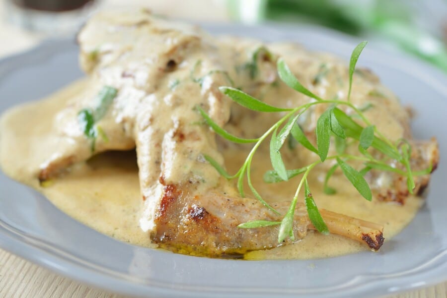 Rabbit with Mustard and Tarragon