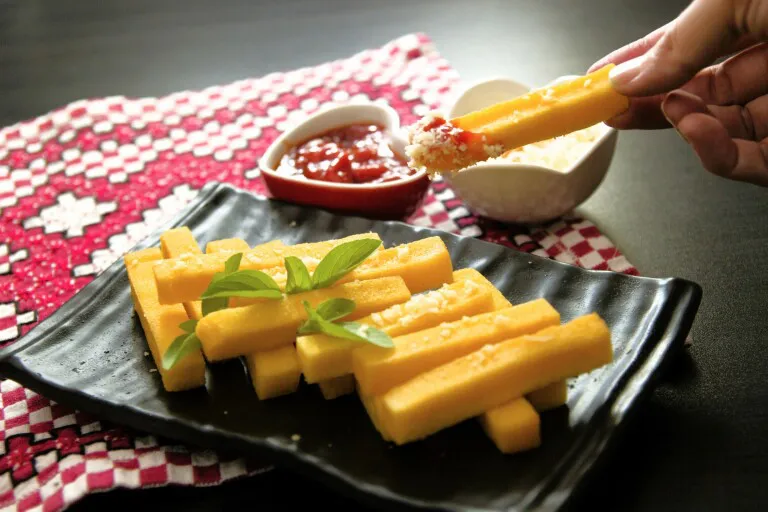 Polenta rissolée sauce tomate Polenta rissolée sauce tomate