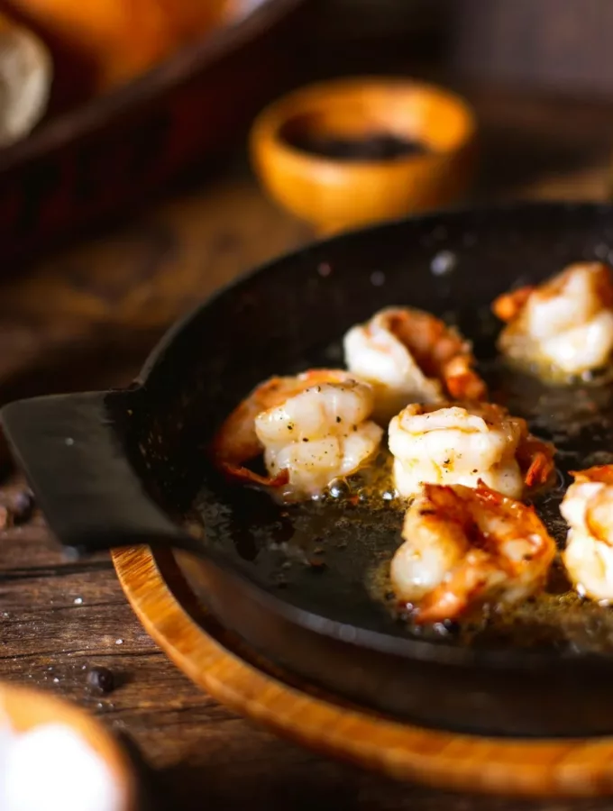 Crevettes Flambées au Pastis Crevettes Flambées au Pastis