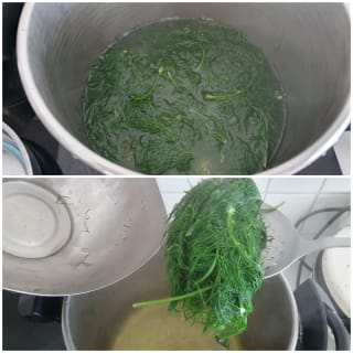 Spaghetti aux feuilles de fenouil - Instruction 1