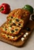 Olive, Bell Pepper, and Feta Cake