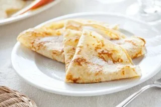 Sweet Crepes with Lemon and Orange Blossom