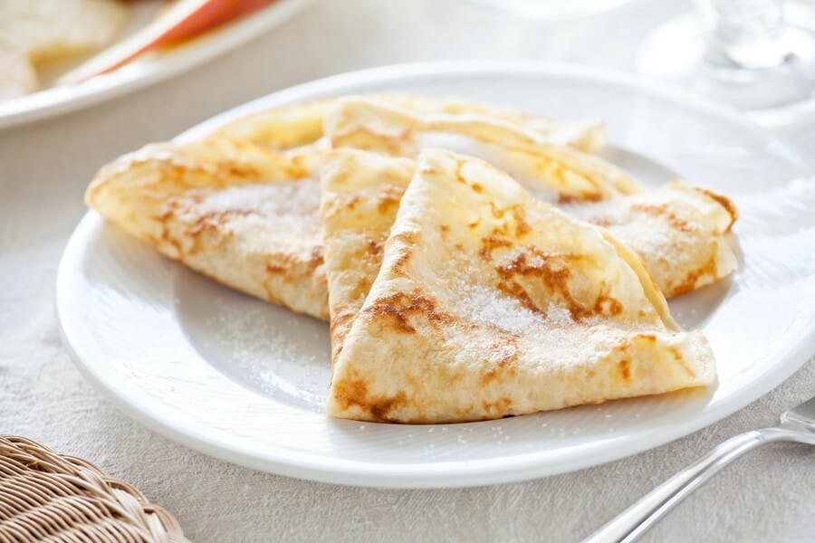 Sweet Crepes with Lemon and Orange Blossom