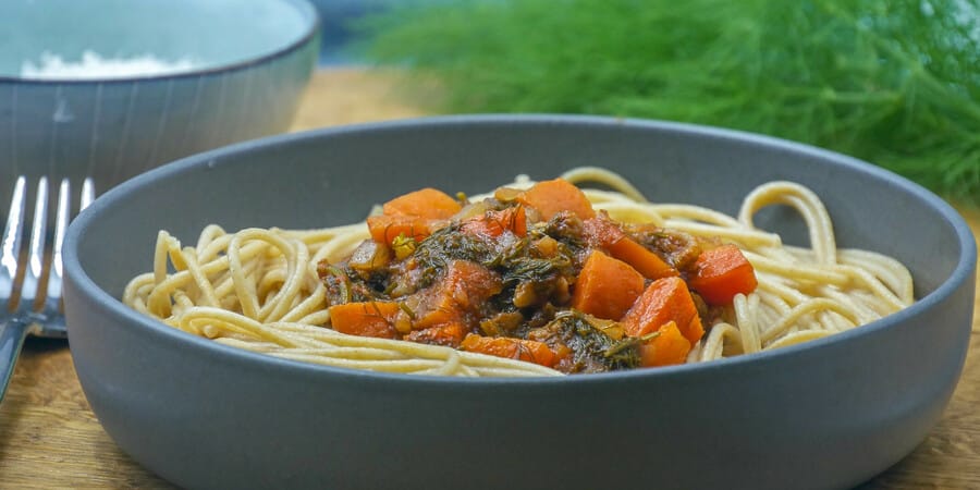 Spaghetti aux feuilles de fenouil