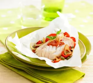 Fish in foil packets