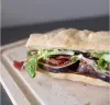 Raw ham and fig sandwich