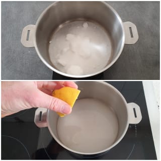 Fine tarte aux pommes et sa crème caramel - Instruction 0