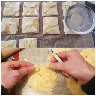 Fine tarte aux pommes et sa crème caramel - Instruction 9