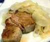 Pan-seared tuna with onions