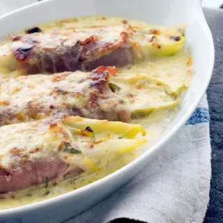 Endives with Ham and Béchamel Sauce