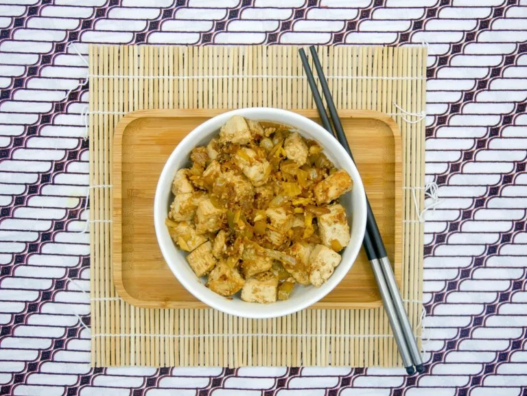 Tofu croustillant au gingembre Tofu croustillant au gingembre