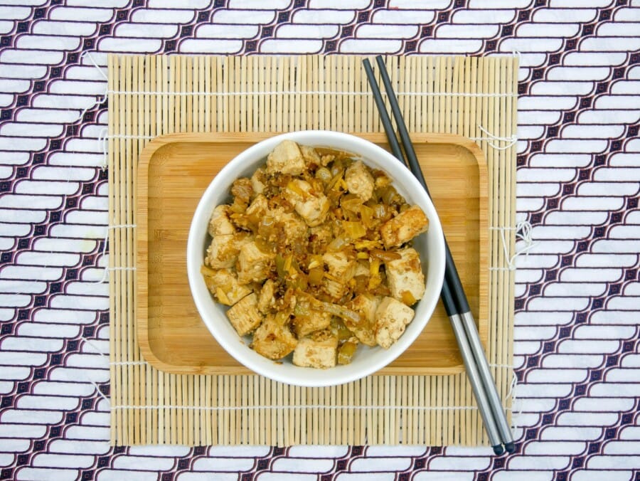 Crispy Tofu with Ginger