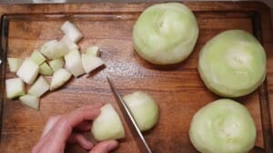 Curry de chou-rave - Instruction 1