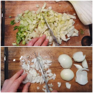 Fenouil braisé aux oignons et anchois - Instruction 0