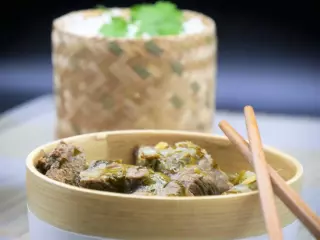 Thai Beef Curry with Cilantro and Lime