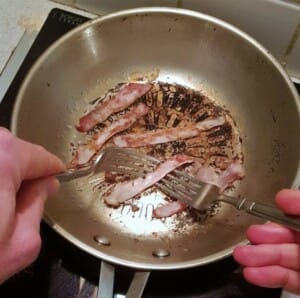 Velouté de topinambours au bacon