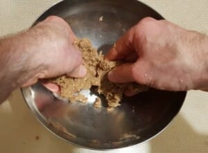 Verrine crumble, chocolat, banane au citron vert - Instruction 1