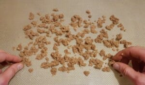 Verrine crumble, chocolat, banane au citron vert - Instruction 2