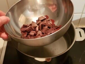 Verrine crumble, chocolat, banane au citron vert - Instruction 6