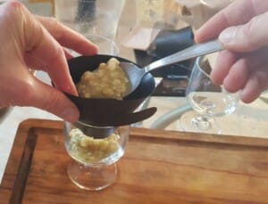 Verrine crumble, chocolat, banane au citron vert - Instruction 11