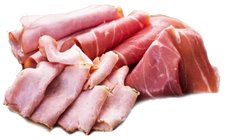 Jambon cru et cuit