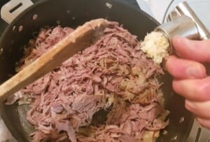 Parmentier de canard confit, châtaignes, cèpes - Instruction 5