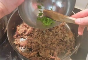 Parmentier de canard confit, châtaignes, cèpes - Instruction 8