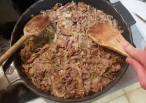 Parmentier de canard confit, châtaignes, cèpes - Instruction 11